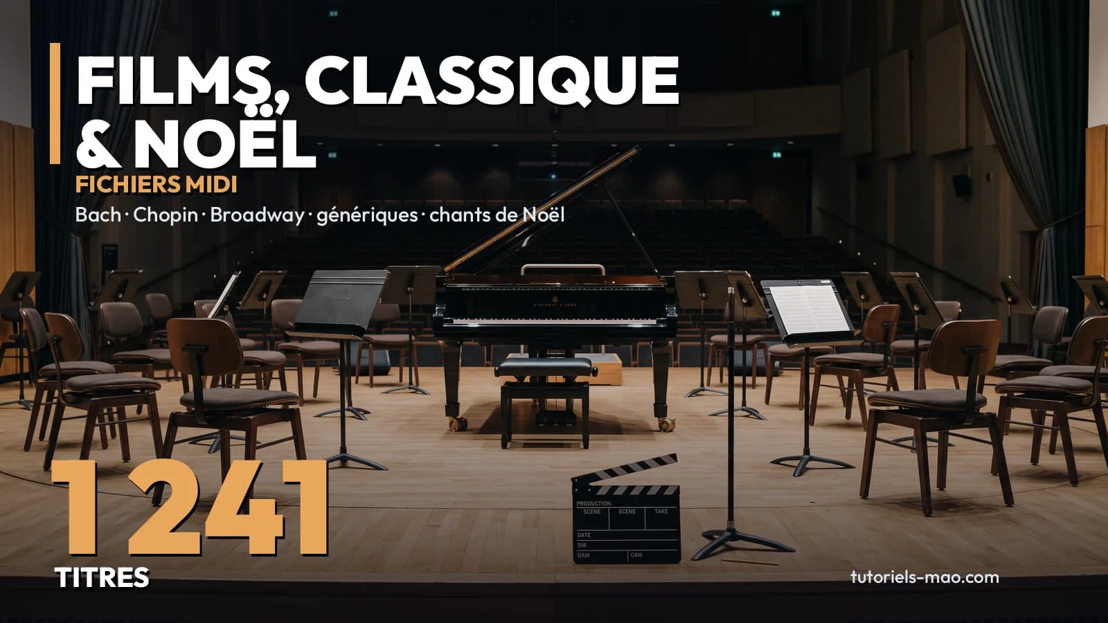 Pack MIDI Films, Classique & Noël : 1 240 thèmes
