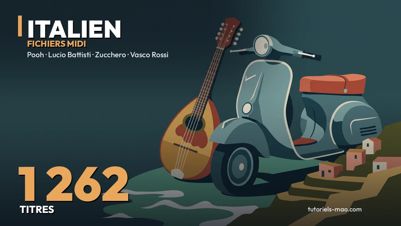 Pack MIDI Italien : 1 250 chansons, Battisti, Celentano, Ramazzotti
