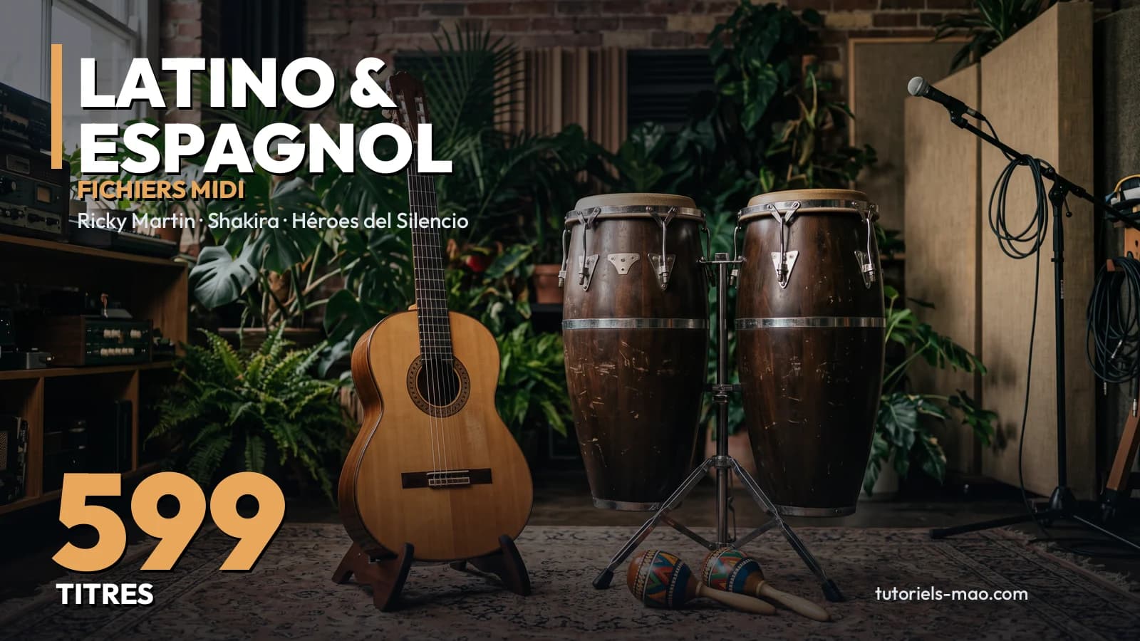Pack MIDI Latino & Espagnol : 600 titres