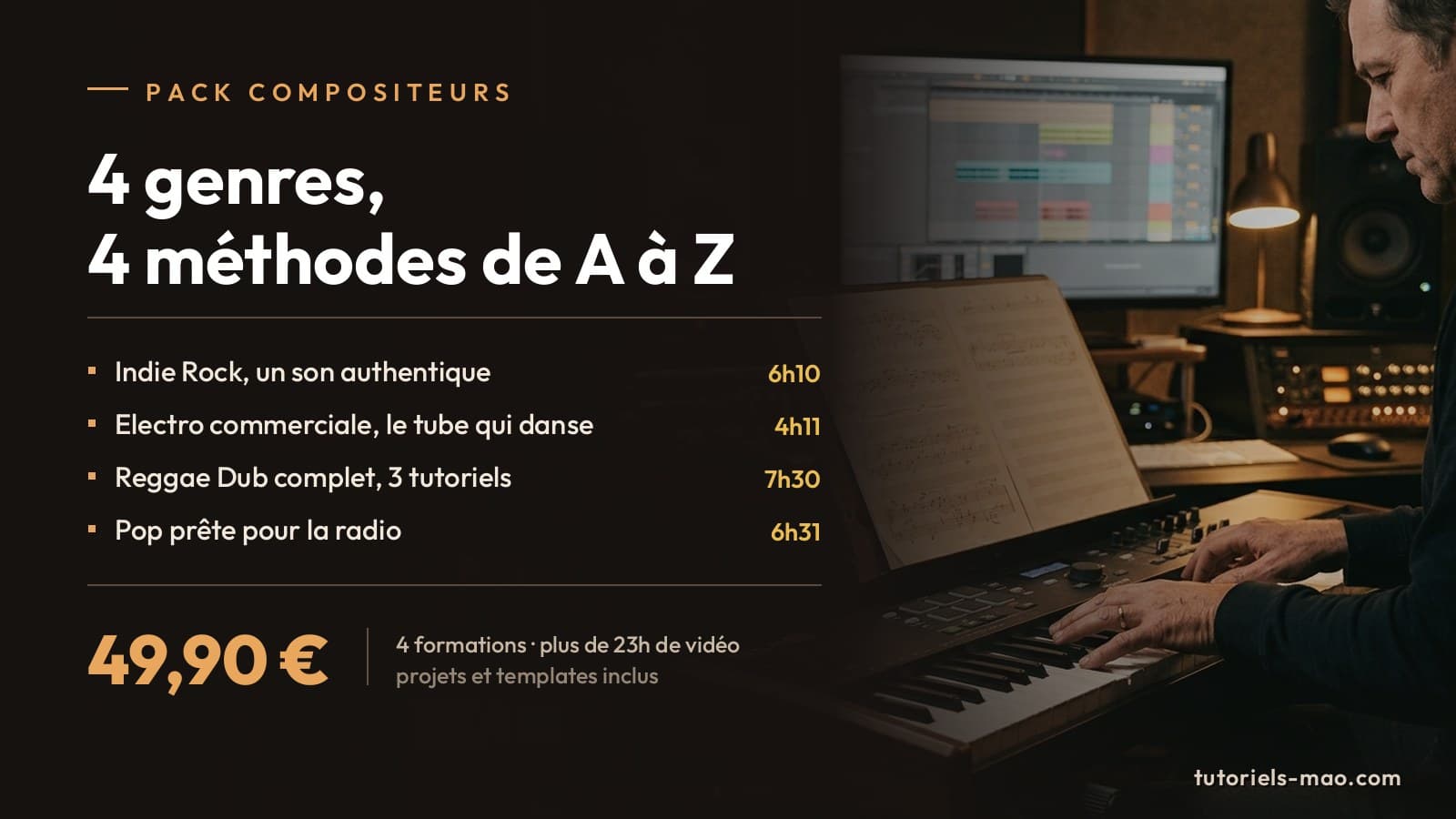 Pack Compositeurs : 4 genres, 4 méthodes de A à Z