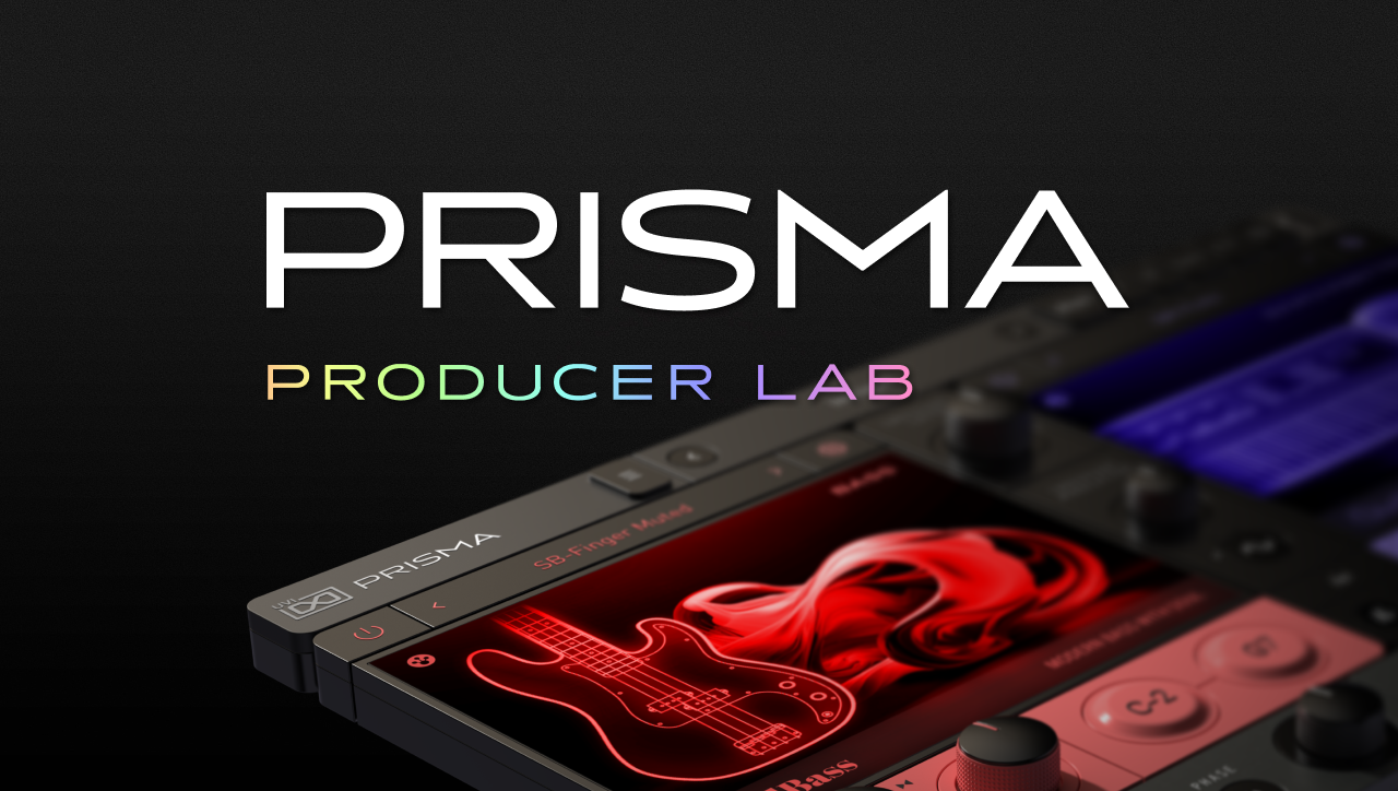 Visuel officiel de Prisma, l'instrument virtuel Producer Lab d'UVI