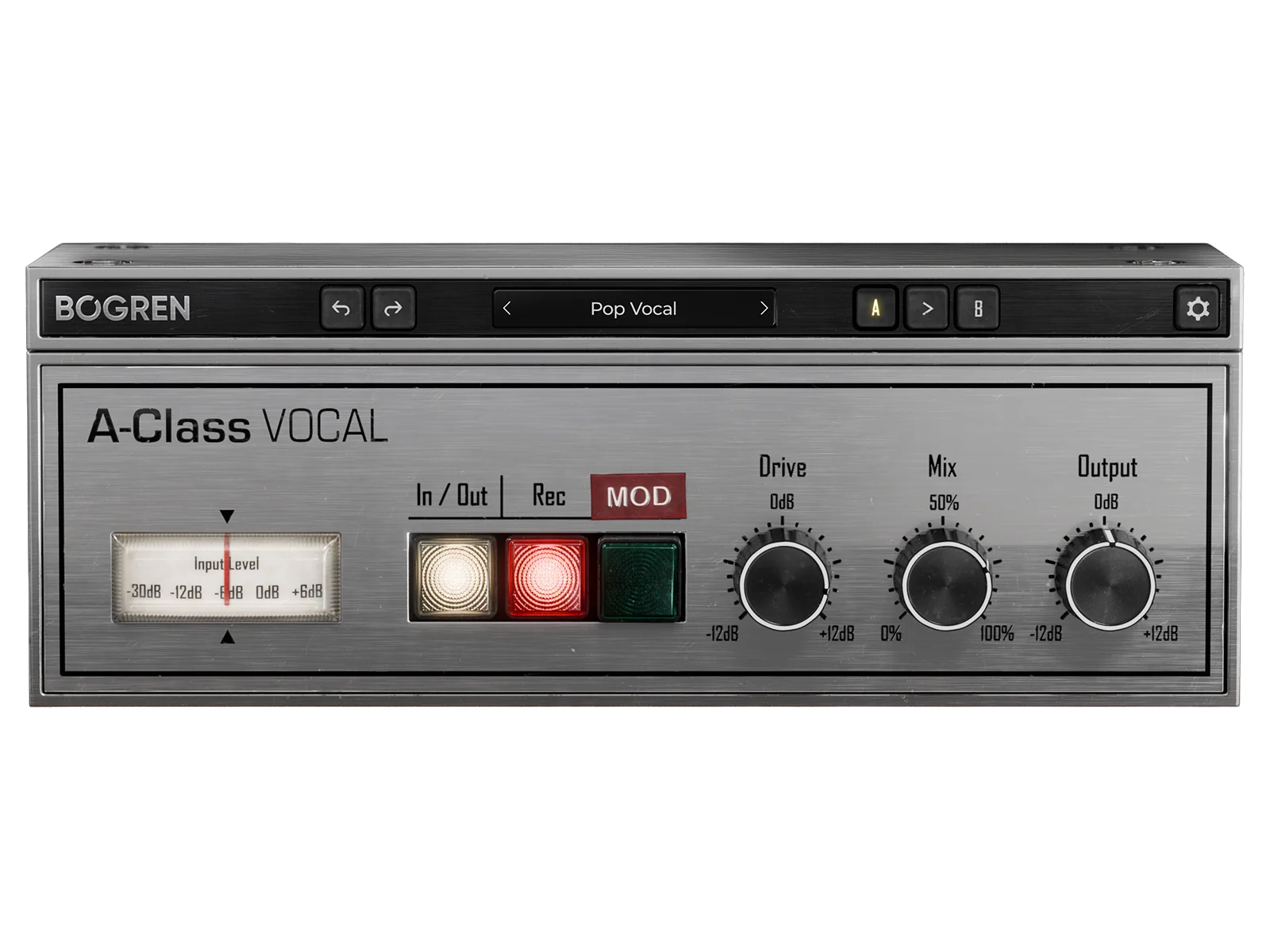 Visuel officiel du plugin A-Class Vocal de Bogren Digital