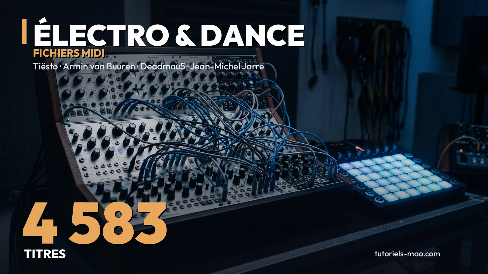 Pack MIDI Électro & Dance : 4 600 leads, riffs et tubes