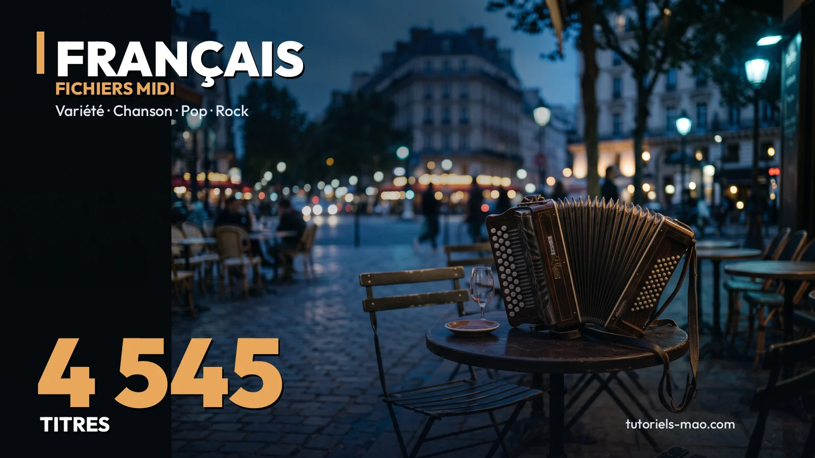 Pack MIDI Français : 4 500 chansons de variété, pop et rock